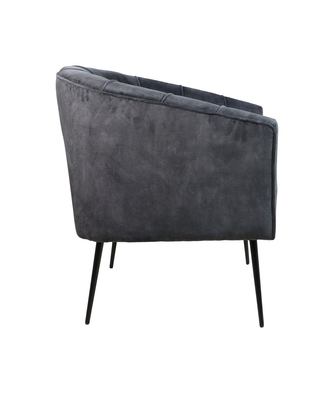 Lounge chair Chester - 72x71x80 - Dark grey - Adore 29